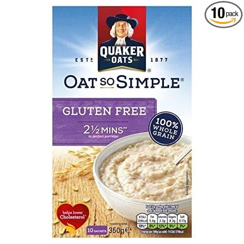 Quaker Oat So Simple Gluten Free Original Porridge - 10 x 35g (0.77lbs)