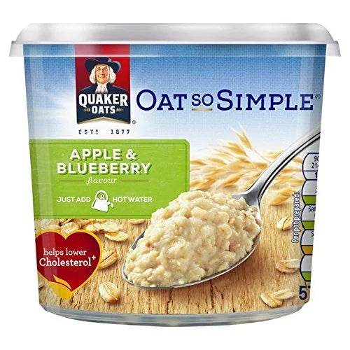 Quaker Oat So Simple Apple & Blueberry Porridge Pot - 57g (0.13lbs)