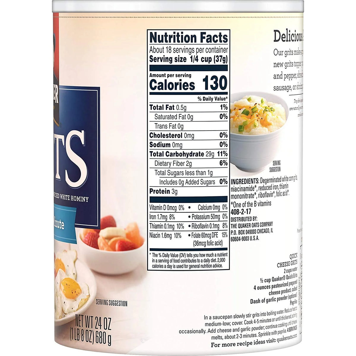 Quaker 5-Minute Grits, 24 oz (2 Pack)