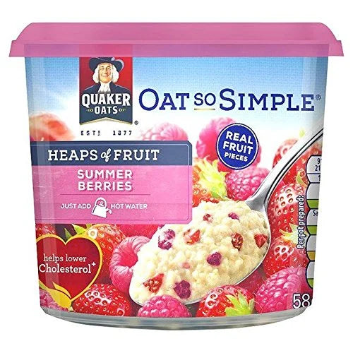 Quaker Oat So Simple Summer Berries Porridge Pot - 58g (0.13lbs)