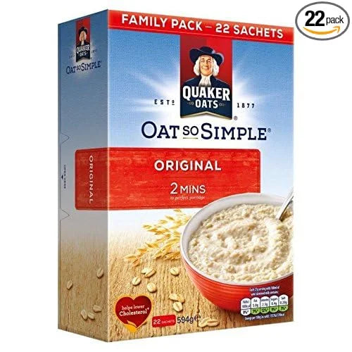 Quaker Oat So Simple Original Porridge - 22 x 27g (1.31lbs)